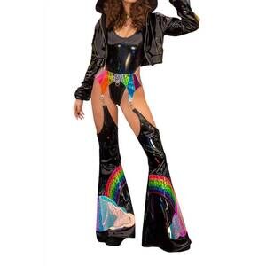 NEW J. VALENTINE holo prism hoodie in black